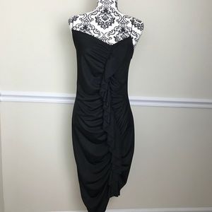 Zara | Ruffle dress black SZ L